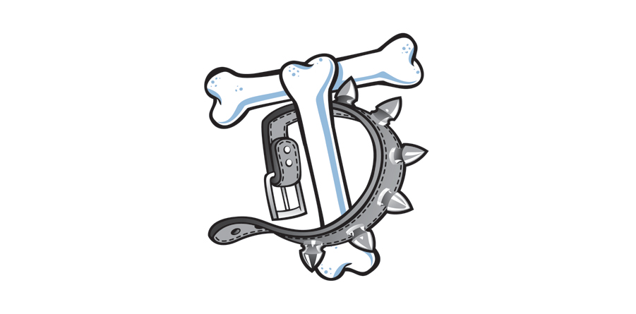 TOP DOG-BONE/COLLAR